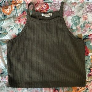 Dark Green Crop Top